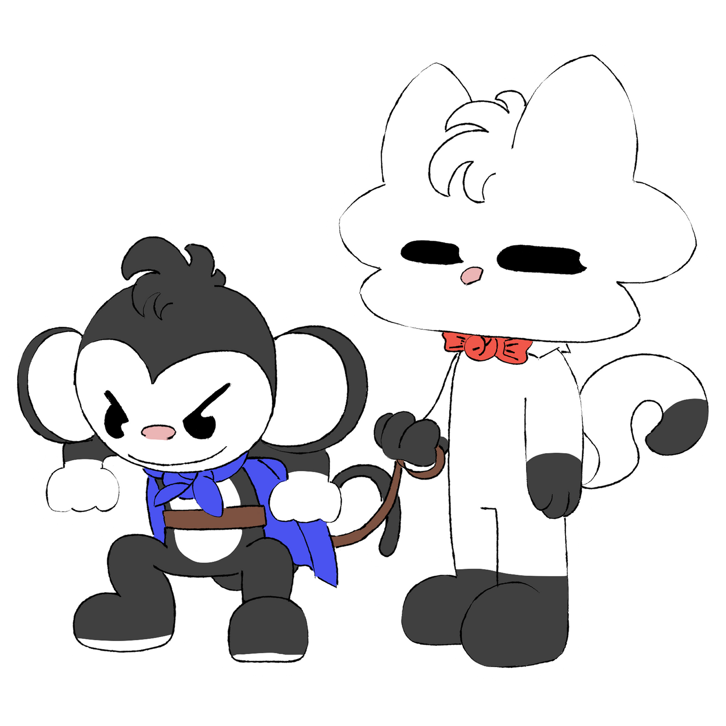 Scrunkle and Eep Reins Sticker