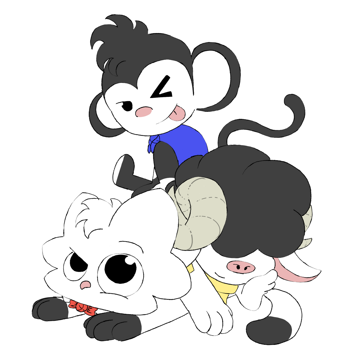Scrunkle, Eep and Moofy bundle sticker