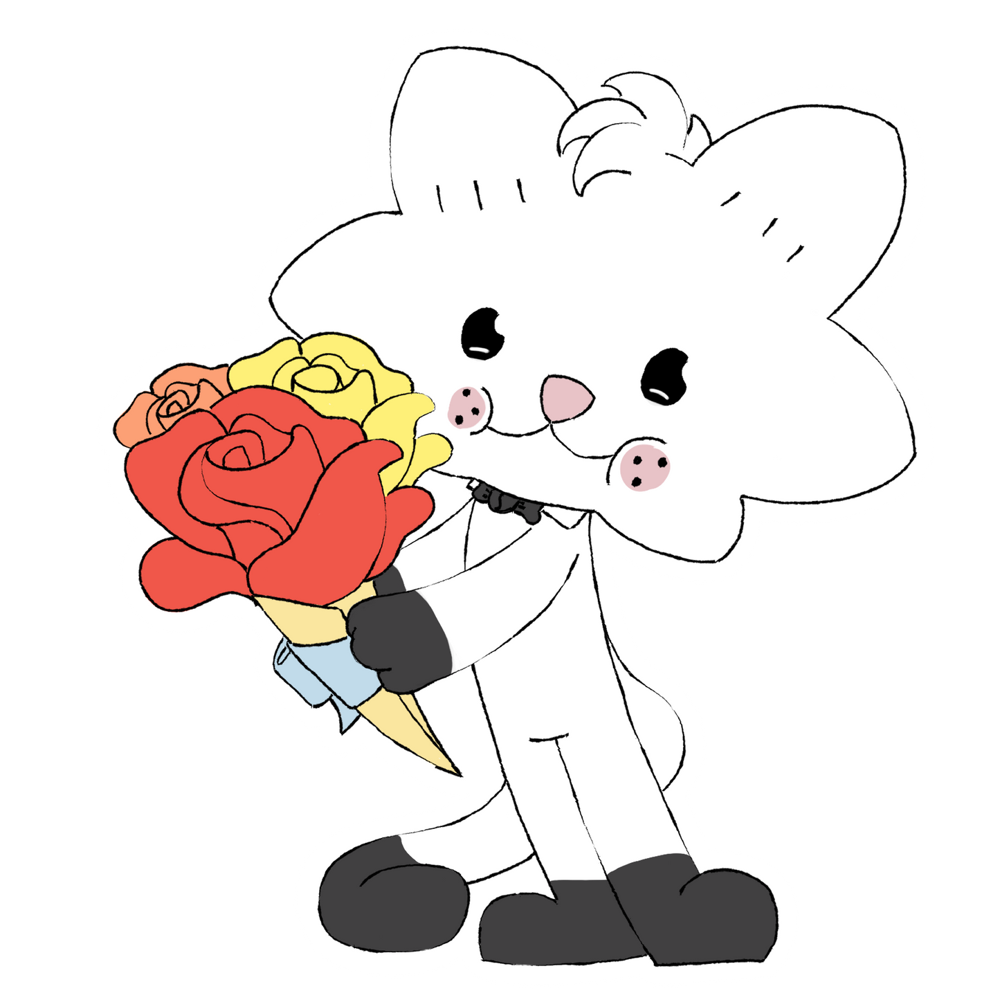 Scrunkle Flowers Sticker
