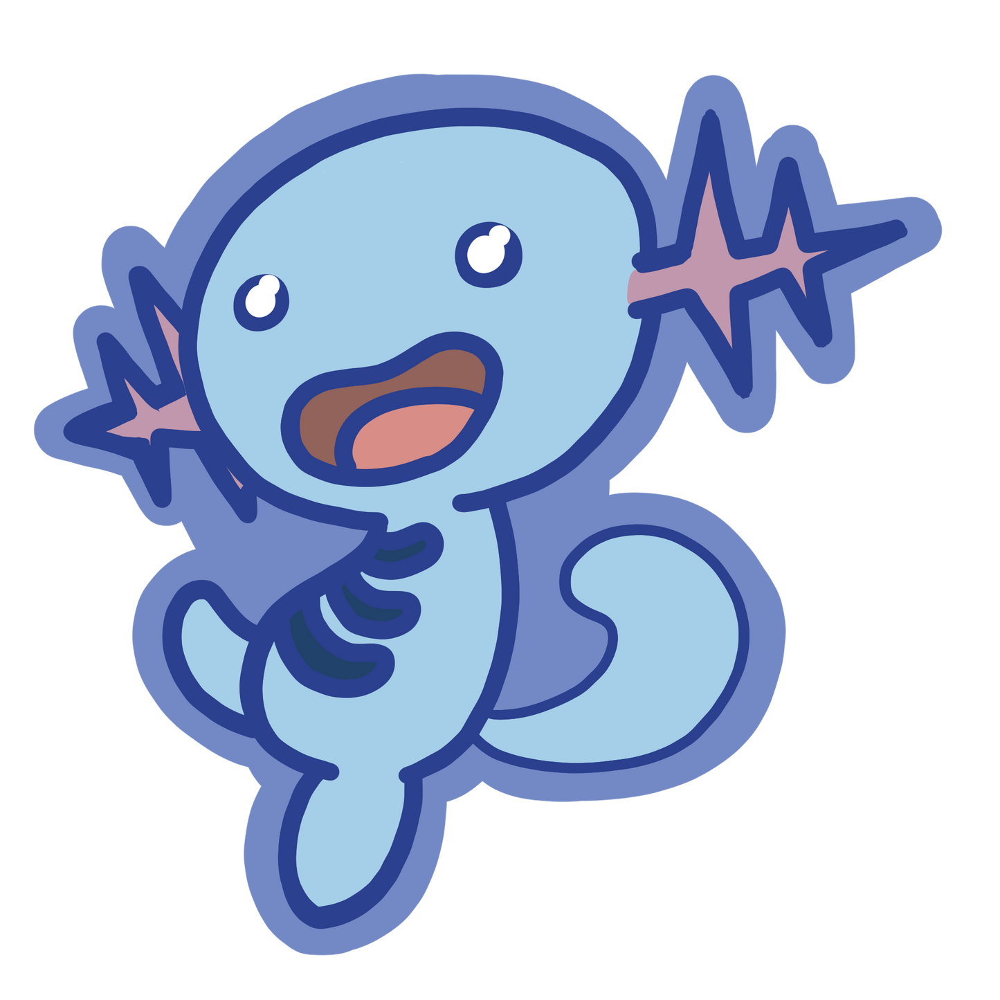 Cheerful Wooper Sticker