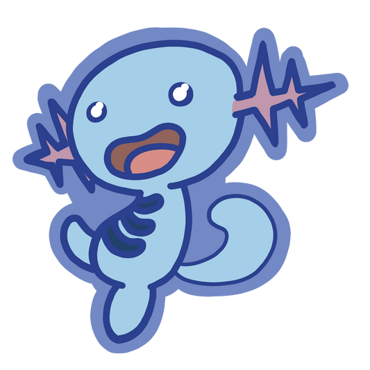 Cheerful Wooper Sticker
