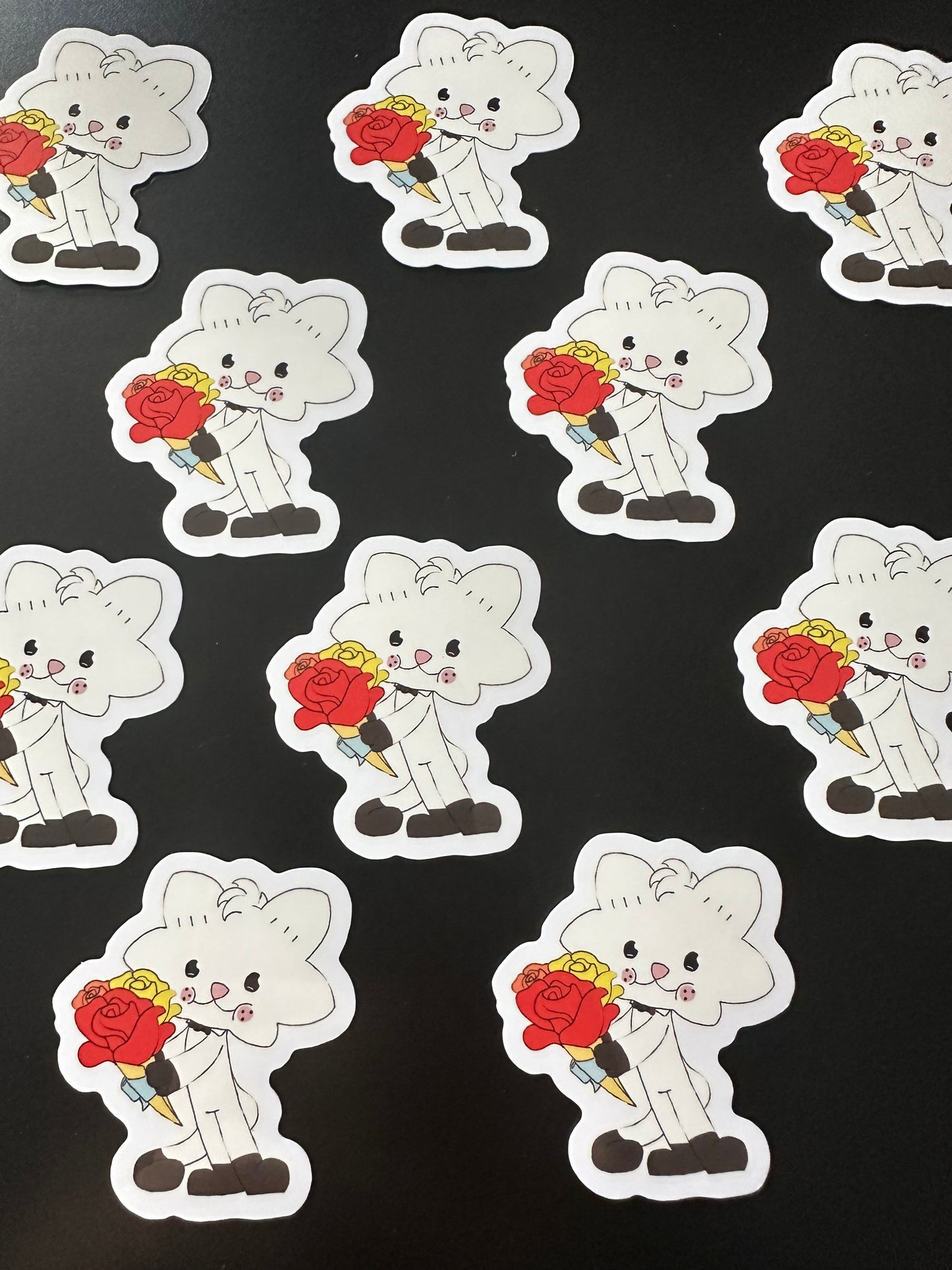 Scrunkle Flowers Sticker