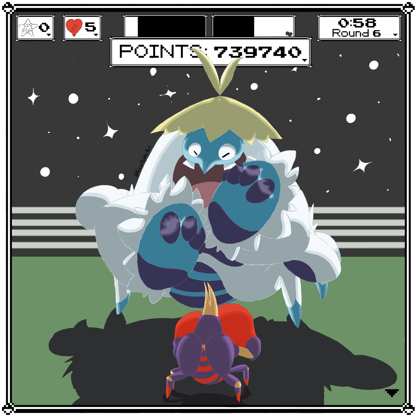 Crabrawler Punchout sticker