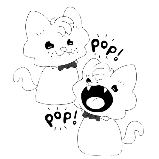 Scrunkle Pop Cat Sticker