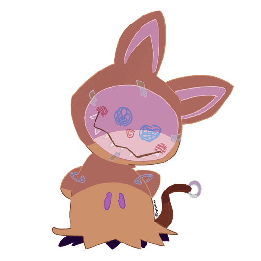 Labubu Mimikyu Sticker