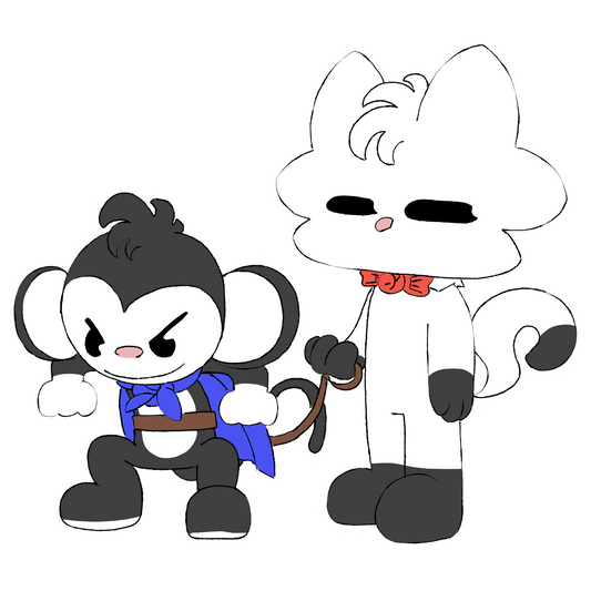 Scrunkle and Eep Reins Sticker