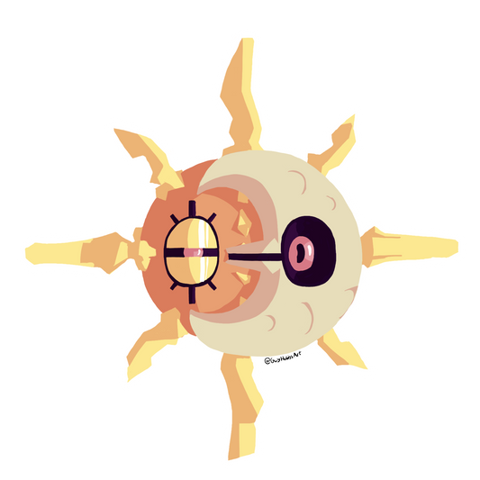 Solrock and Lunatone Eclipse Sticker