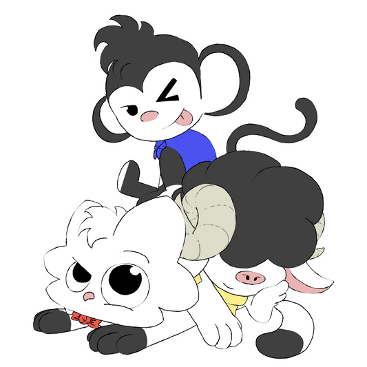 Scrunkle, Eep and Moofy bundle sticker