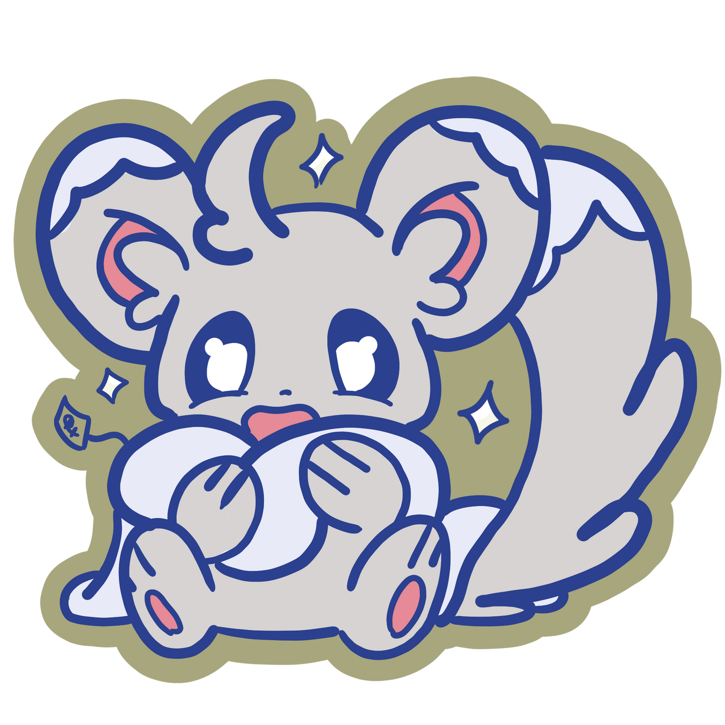 Happy Minccino Sticker